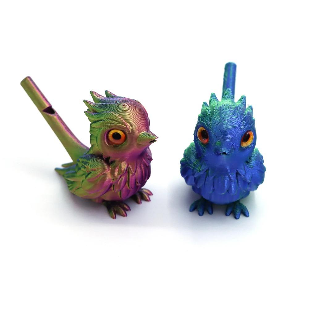 3D Bird Whistle Toy Kids Water Injection Sound Changing Musical Instrument Simulation Bird Call Ornament Decoration Accessories