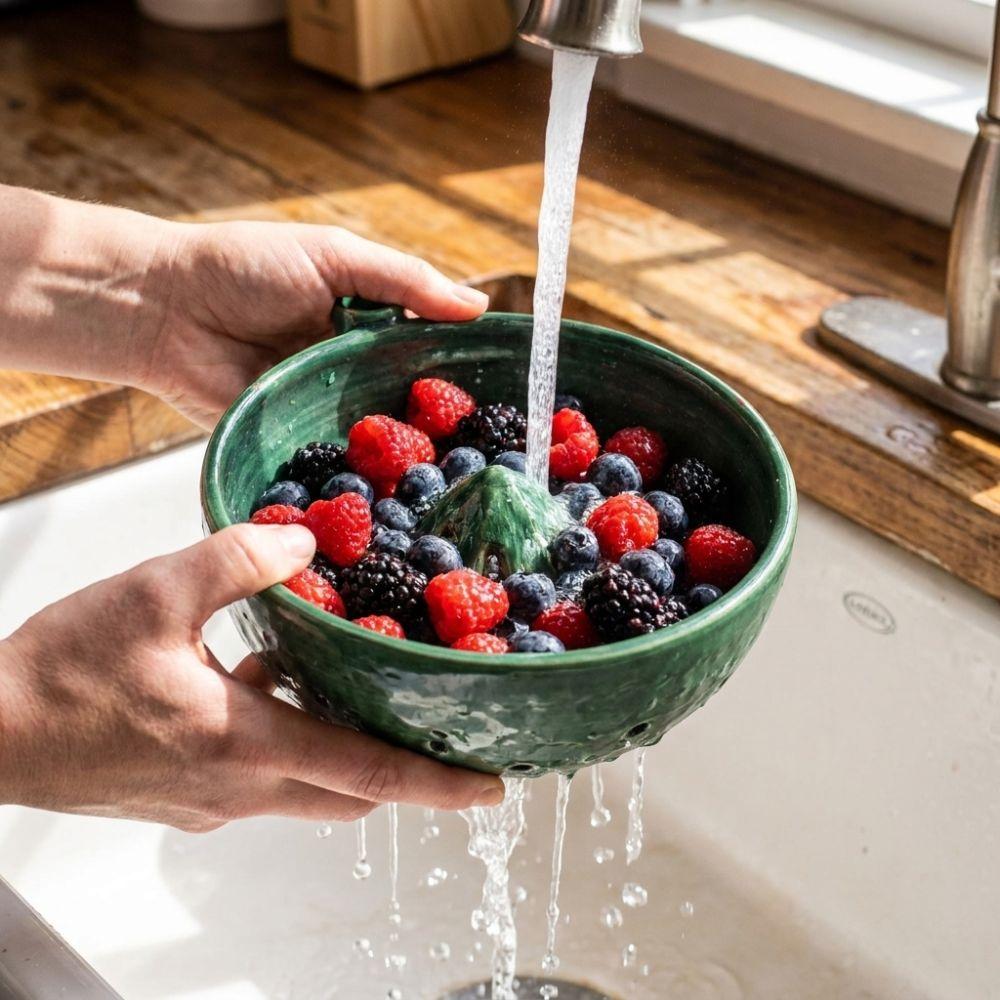 Large Capacity Swirl Fruit Washing Drain Bowl Automatic Fruit Washing Machine for Vegetable Fruits