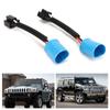 2pcs 9007 Male to H4 9003 Female Wire Harness Connector Adapter Replacement for Hummer H2 Headlight 12V‑24V