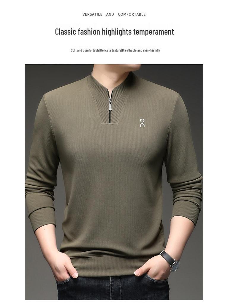 Woodpecker Men's Half-Zip Stand Collar Long-Sleeve Hoodie - 2025 Spring/Autumn Collection