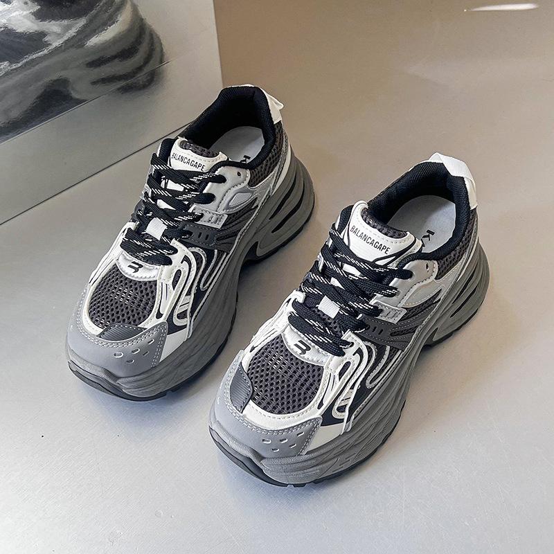 Кроссовки Dad shoes женские 2024 новые повседневные спортивные туфли с толстой подошвой, амортизация, легкие модные универсальные кроссовки