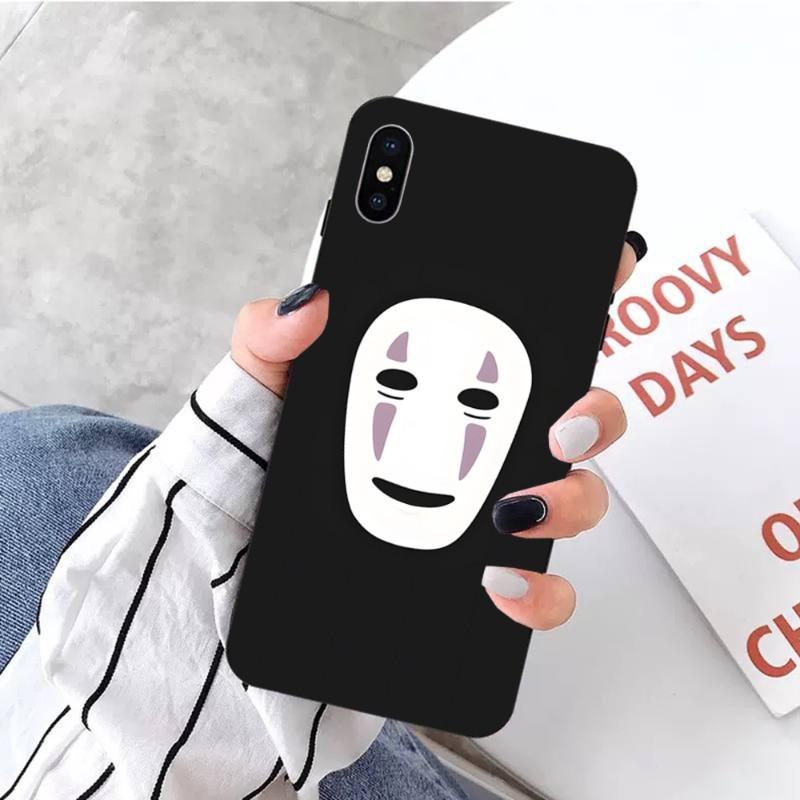 Чехол для телефона Studio Ghibli «Унесенные призраками она» для IPhone 14 13 12 11 XS X 8 7 6 Plus Mini Pro Max SE 2022, мягкий черный чехол для телефона