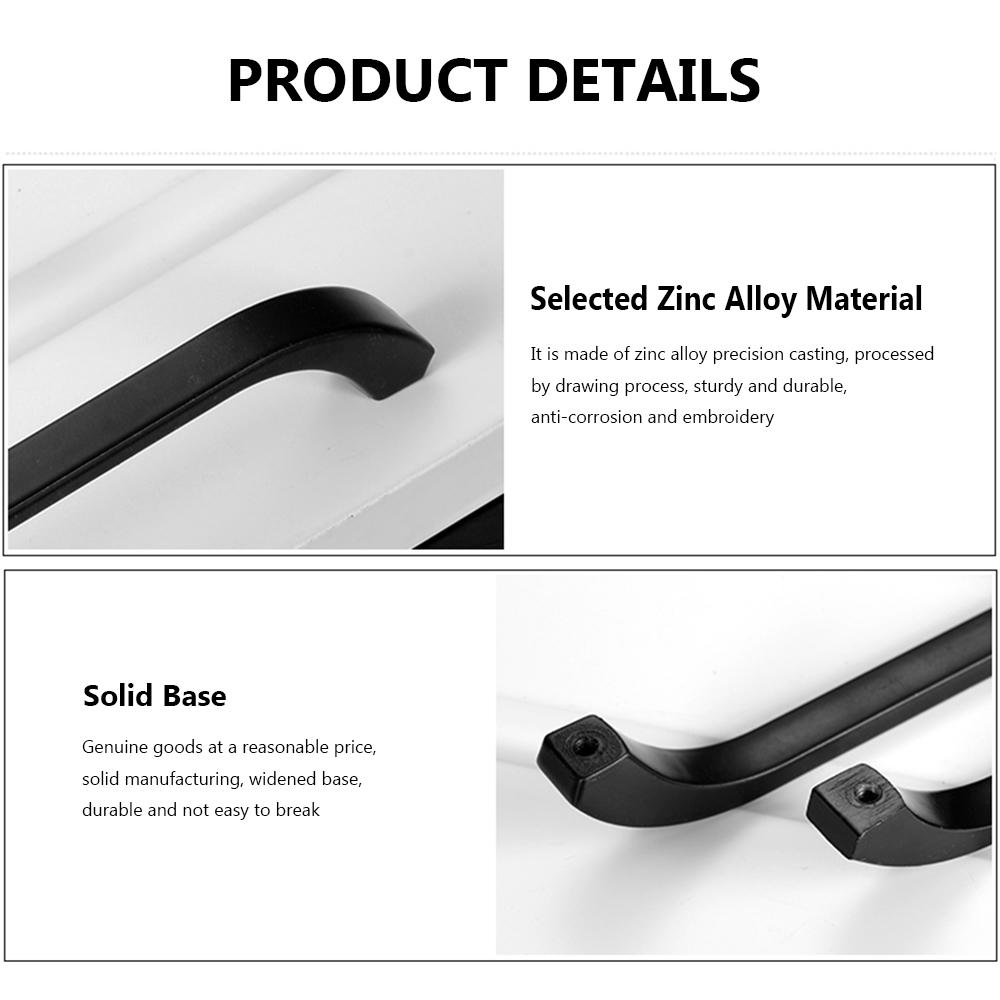 Luxury Modern Cupboard Cabinet Zinc Alloy Wardrobe Door Knob Drawer Handles Door Handle