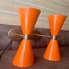 Orange Diabolo Brown Finish Wall Sconce Set Modern Italian Sputnik Vanity Lighting Fixture Diabolo Wall Lamp Home