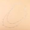 Classic Retro Cute Water Droplet Waist Belly Chain for Women Summer Beach Sexy Simple Body Chain Vacation Jewelry Accessories