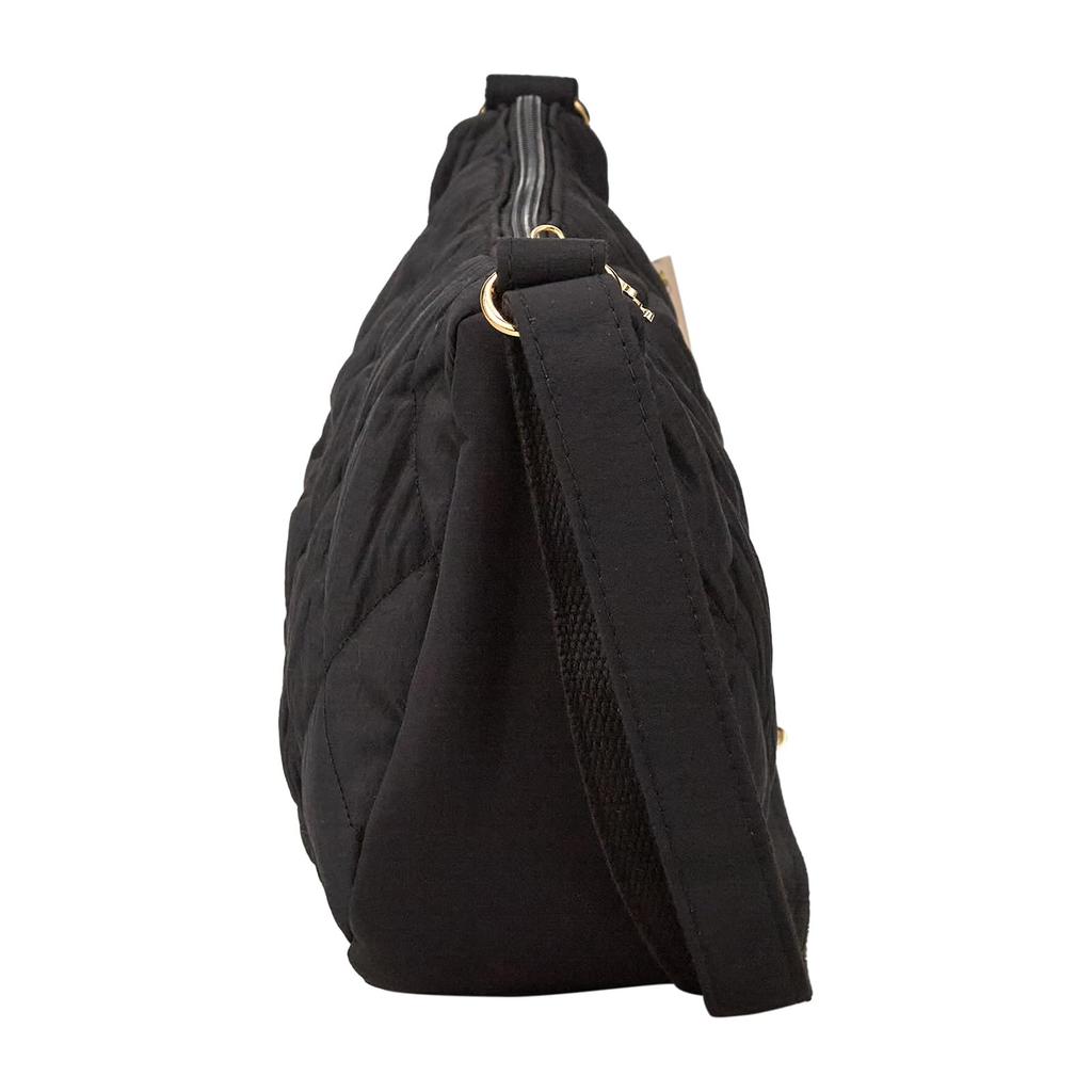 Snoopy 75th Anniversary Stylish and Light Quilted Shoulder Bag Initial Production Only Sale ends when supplies last 6087 Girls Black [Hapitas]