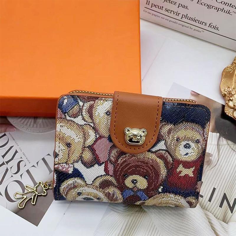 Милый женский кошелек в форме маленького медведя Trend Zero Wallet Zipper Multi-Card Bit Purse