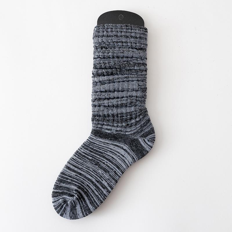 SYVISS Unisex Solid Color Scrunch Socks - Long Warm Leg Warmers, Slouch & Bubble Styles for Men and Women.