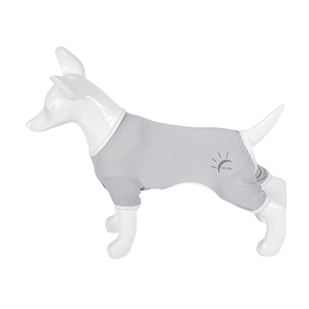 Однотонная одежда для защиты домашних животных от ультрафиолета, эластичная одежда для собак, стильный жилет для щенков, лето