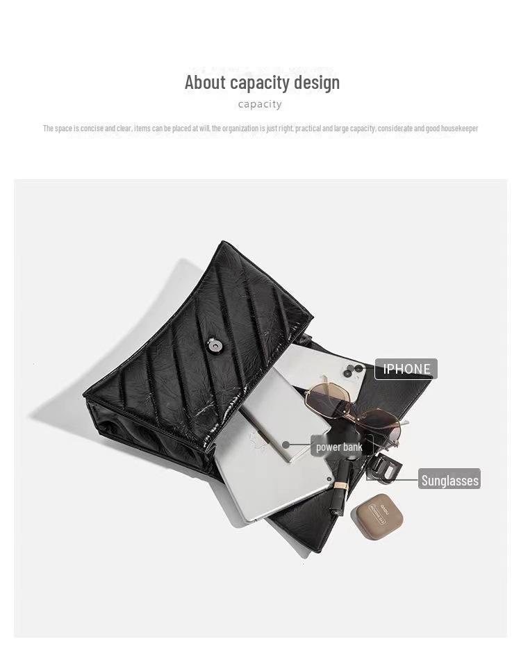 Сумка из коровьей кожи с плиссировкой в форме песочных часов и бриллиантами, весна/лето 2023 г., с пряжкой-цепочкой в форме буквы B — женская сумка через плечо/через плечо