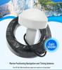 Marine GPS Mushroom Antenna with BNC Male Connector, Available in 3m, 5m, and 10m Cable Lengths for Base Station.