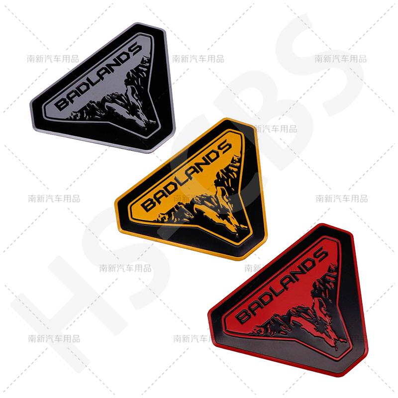3D Алюминиевые Наклейки на Автомобиль Badlands Наклейка на Заднюю Крышку Багажника Значок Эмблема Декоративная Наклейка для Кузова Автомобиля Внешние Аксессуары