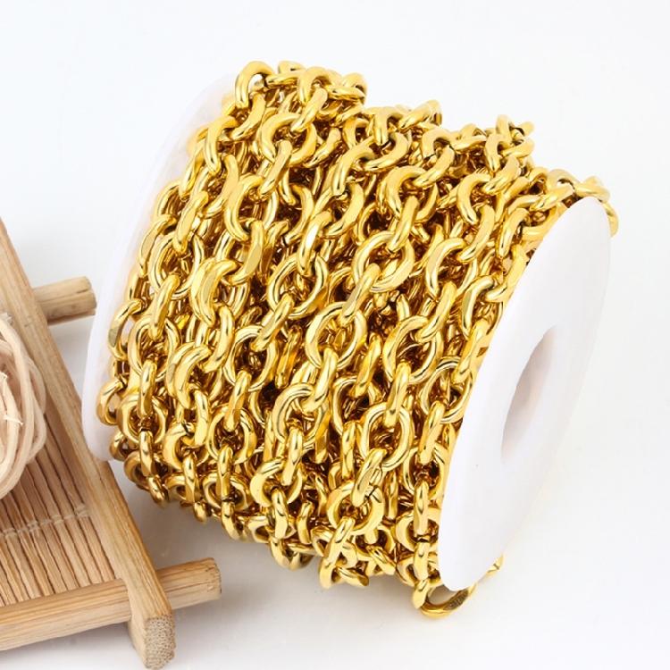 Профессиональная нержавеющая сталь цепь для изготовления ювелирных изделий Роло цепь оптом для ожерелий и браслетов Наборы для ювелирных изделий