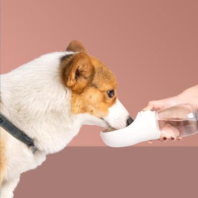 Портативная бутылка для воды для собак для маленьких и средних домашних животных, герметичная бутылка для воды для кошек, прочная миска для прогулок на открытом воздухе, товары для домашних животных 300 мл
