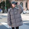 Fashion Korean Version of Thick Winter Plus Size Bread Short Loose Little Hooded Warm Cotton-padded Coat.
