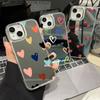 Роскошный чехол для телефона с зеркалом для макияжа Love Heart для iPhone 13 11 16 Pro Max 14 15 12 16 Plus XR X XS 16promax 15promax Covers Funda