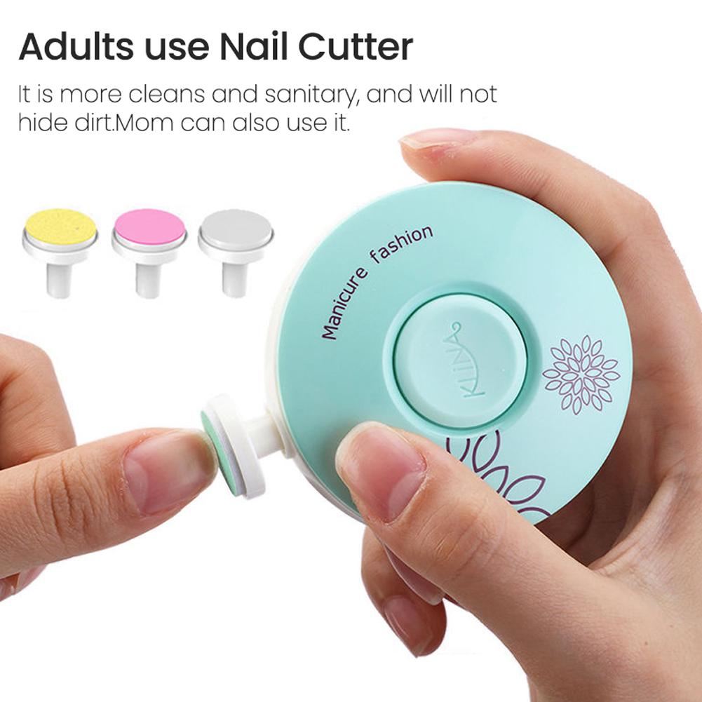 6 Grinding Heads Set Electric Manicure Nail Sharpener for Babies and Children Baby Nail Cutter Manicure