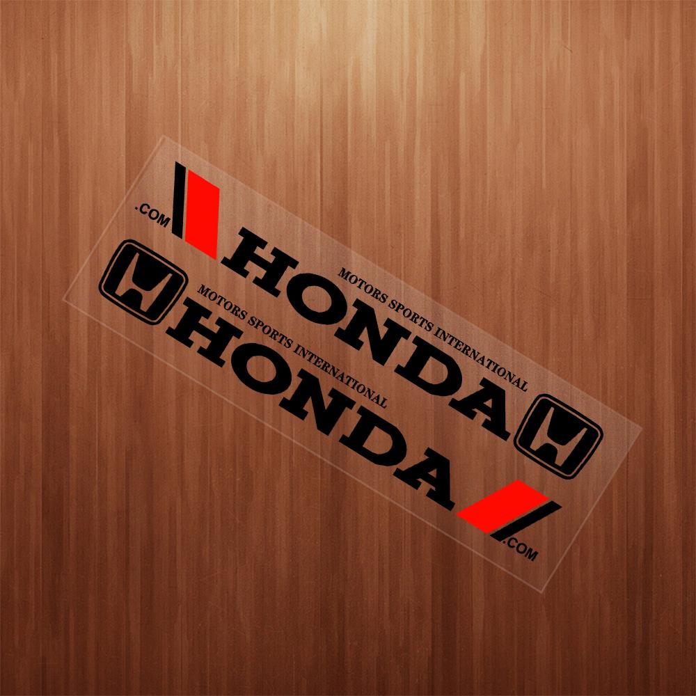 2Pcs Car Side Door 3D Sticker Badge Decal Decoration Auto Accessories For Honda Civic 4d XR-V CRV HRV City Odyssey Jazz Styling