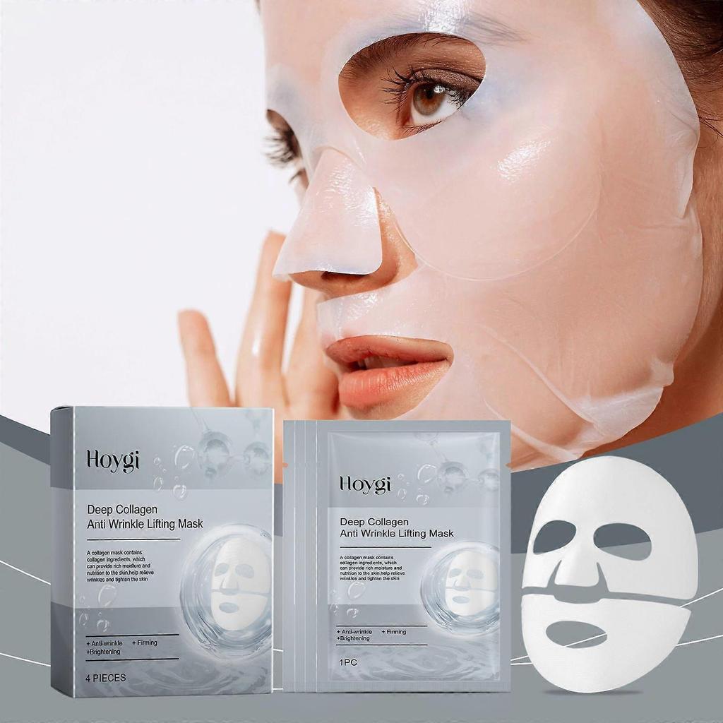 Hoygi Collagen Anti-Wrinkle Mask (Box Set) Facial Moisturizing, Hydrating, Firming And Reducing Fine Lines Mask