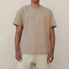 Fear of God Essentials FW21 Урожай Однотонная футболка с принтом букв, круглым вырезом, коротким рукавом, унисекс, топ, пшенично-коричневый FOG-FW21-008