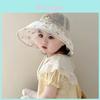 Летняя детская солнцезащитная шляпа с широкими полями, пляжная защита для девочек и мальчиков-малышей