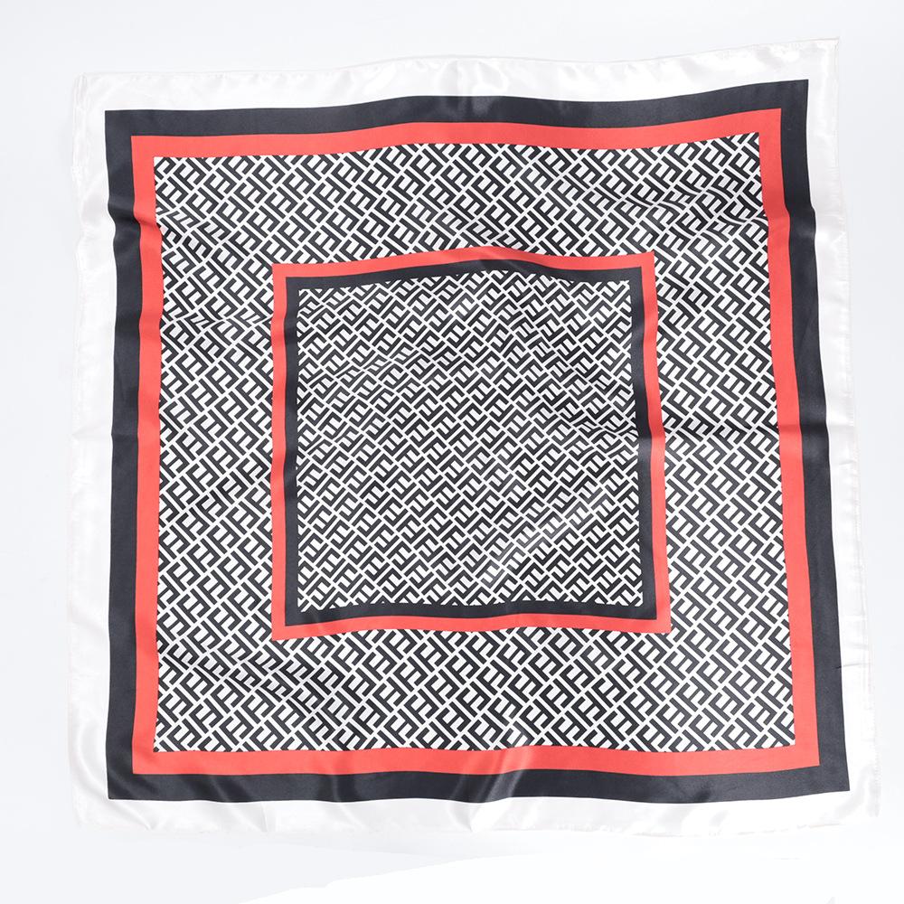 Высококачественные роскошные шелковые шарфы, повязка на голову, шарфы, шейный шарф для женщин, шелковый шарф с цепочкой, женская декоративная шаль