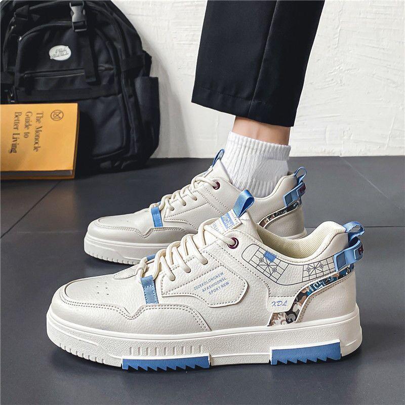 Fashion New Trendy Men Sneakers White Blue Men's Casual Shoes Quality Casuak Sneakers Male Comfort Non-slip Mens Flats Zapatillas Hombre