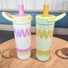 Cute Fashion Girls Insulated Stainless Steel Travel Mug With Handle For Office And Outdoors