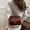 Зимняя ретро-сумка, маленькая сумка, новая модная женская сумка, простая сумка-мессенджер, модная маленькая квадратная сумка через плечо.
