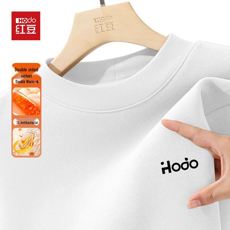 Мужская термофутболка Hodo с подкладкой из флиса De Velvet, с полувысоким воротником, с длинным рукавом, базовый слой