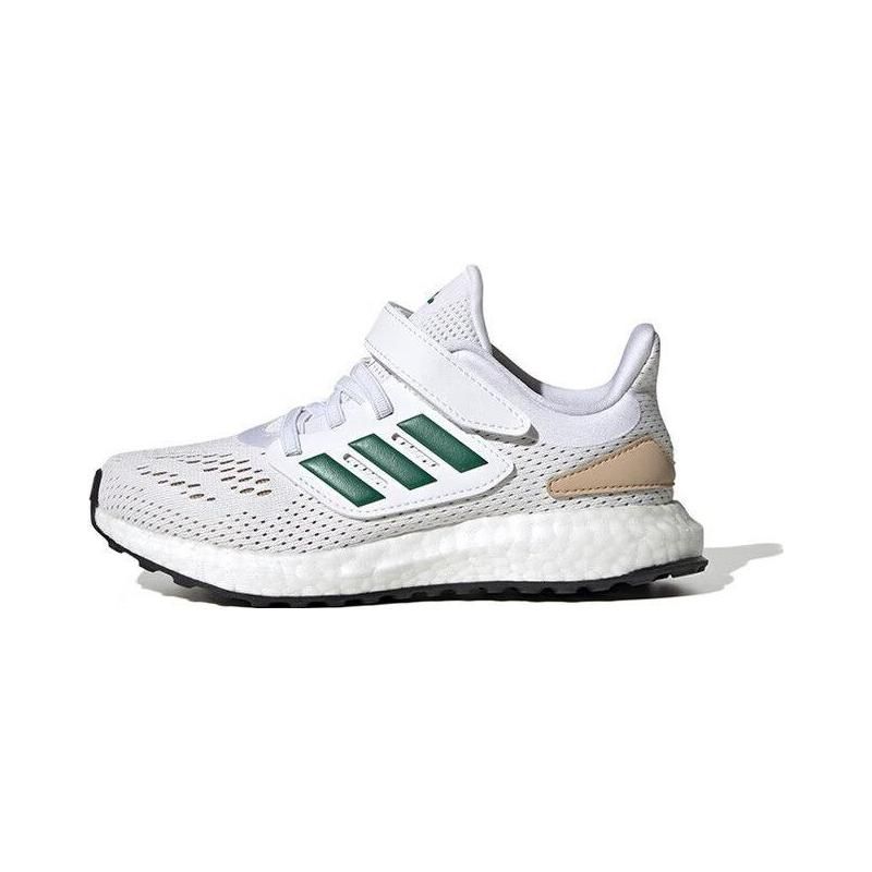 Adidas Pureboost 22 Comfortable Casual Durable Low-Top Kids Running Shoes Kids Running Shoes White Green IF5554
