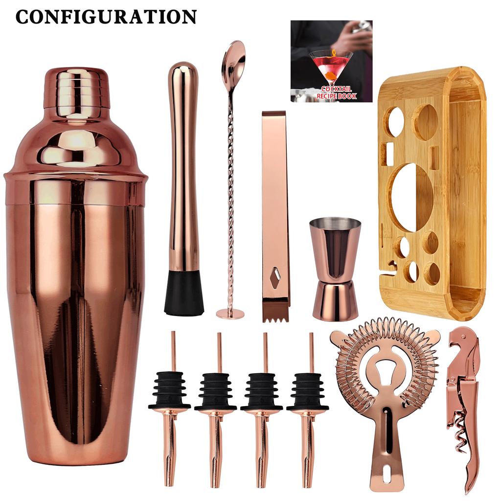 Барные инструменты Набор миксеров из нержавеющей стали Кружка для коктейльного миксера Набор из 12 предметов Снежный кувшин Миксер Полный набор