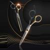 Профессиональные ножницы для стрижки волос, домашние парикмахерские/салонные филировочные ножницы, парикмахерские ножницы из нержавеющей стали, черный, золотой