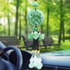 Подвески для автомобиля из имитации зеленого нефрита, статуэтка Будды, отважный воин, подвесной талисман, декор для интерьера автомобиля, подарки