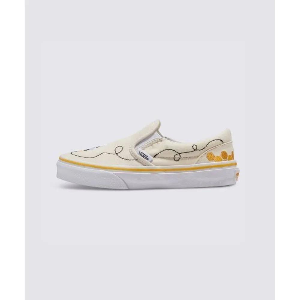 Vans KIDS Classic Slip-On - (Rain) Black Yellow VN0005WWY231