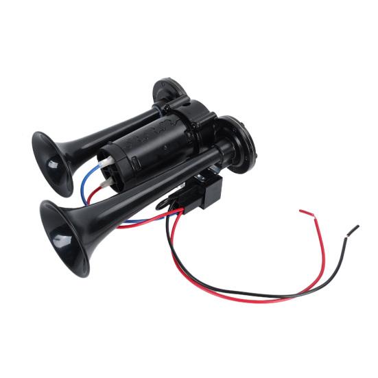 Супер громкий двойной электрический комплект звуковых сигналов с компрессором, водонепроницаемый, нержавеющий, простая установка, комплект воздушных звуковых сигналов для автомобиля, внедорожника