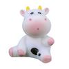 Cow Figurine Eco-friendly Craft Statue Eye-catching Resin Miniature Cow for Home