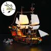 Совместимость с моделью LEGO Пиратский корабль, креативное сборочное освещение, светодиодный строительный светильник 31109, блоки для светодиодного комплекта LEGO O6U1