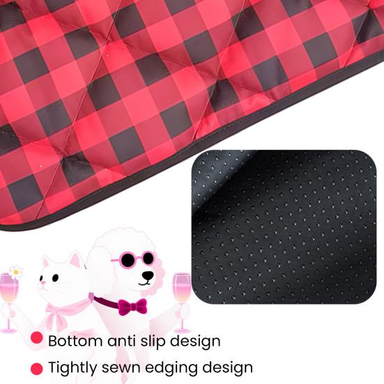 Quilted Pet Warm Pad Non-Slip Bottom Dog Crate Pad Reusable Washable Winter