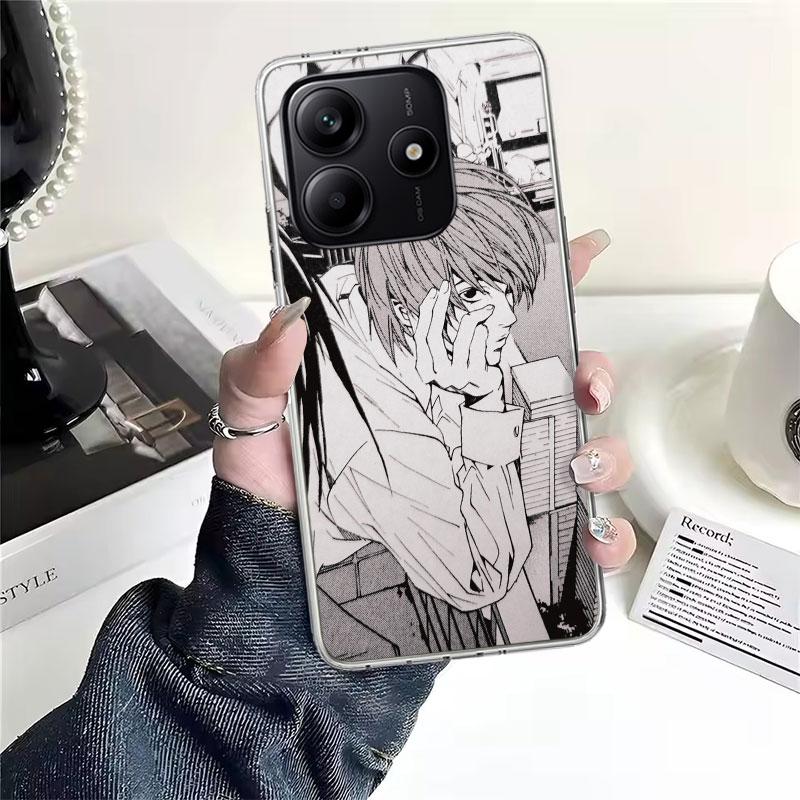 N-Note D-Death Yagami Light Soft Phone Case For Xiaomi Redmi Note 15 14 14S 13 12 Pro Plus 12S 11 11S 11E 10 10S 11T 5G Fundas C
