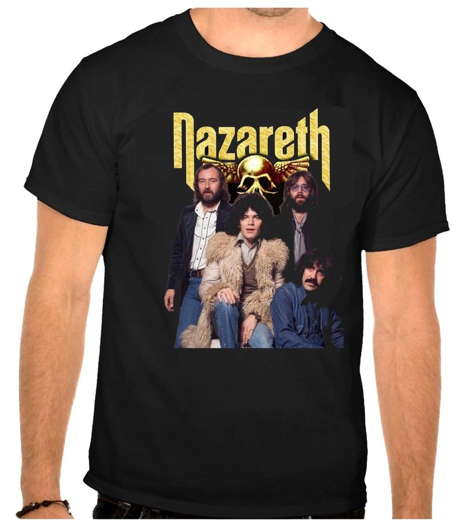 Nazareth Rock Music Logo Black T-Shirt -1277-
