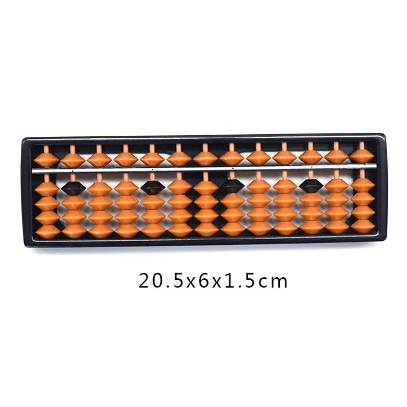 7/9/11/13/15/17 Digit Rods Standard Abacus Brown Bead Soroban Calculator Counting Tool Mathematics Beginners Caculating Toys