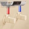 Copper Material Triangle Valve Cream White Water Stop Valve Universal Angle Valve  Kitchen
