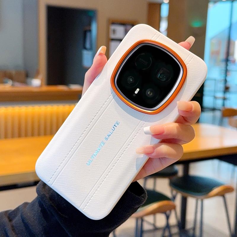 Роскошный Чехол Дизайн из Кожи с Текстурой Крокодила Для Honor Magic8 Magic7 RS и Magic 8 7 RS Тонкий Оранжевый Кольцо Камеры Ударопрочный Чехол