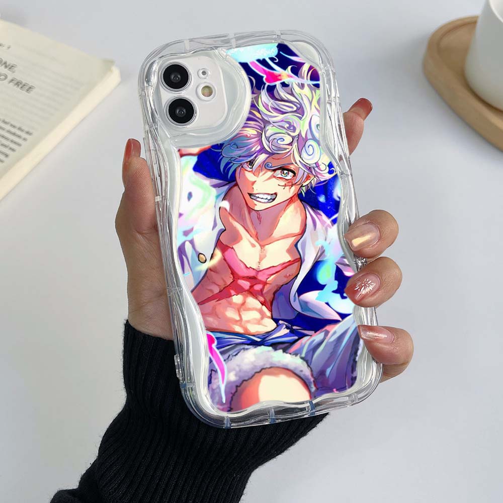 Чехлы для телефонов iPhone 11, 12, 13, 14, 15 Pro Max 7 Plus Infinix Hot 40 Realme C55 C35 OPPO A96 A16 A52 ONE PIECE Gear 5, эксклюзивный мягкий чехол с кремовым узором