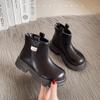 New Children's Boot Simple Classic Girls Ankle Boots Winter Black Brown Versatile Kids Fashion School Cotton Boots Warm Plush