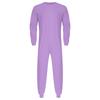 Unisex Anti Strip Adaptive Jumpsuit Crew Neck Long Sleeve Back Zipper Long Pants One Piece Romper