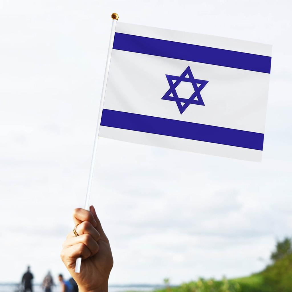Israel Flag Flag Set Small Handheld Flag 5x8 Inches Israel Flag Flag Set Small Handheld Flag 5x8 Inches