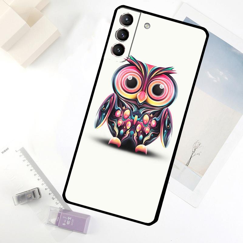Baby Cute Owl Phone Case For Samsung Galaxy S20 FE S21 S22 S23 S24 S25 S26 Ultra S10 S25 Plus S25 FE Cover