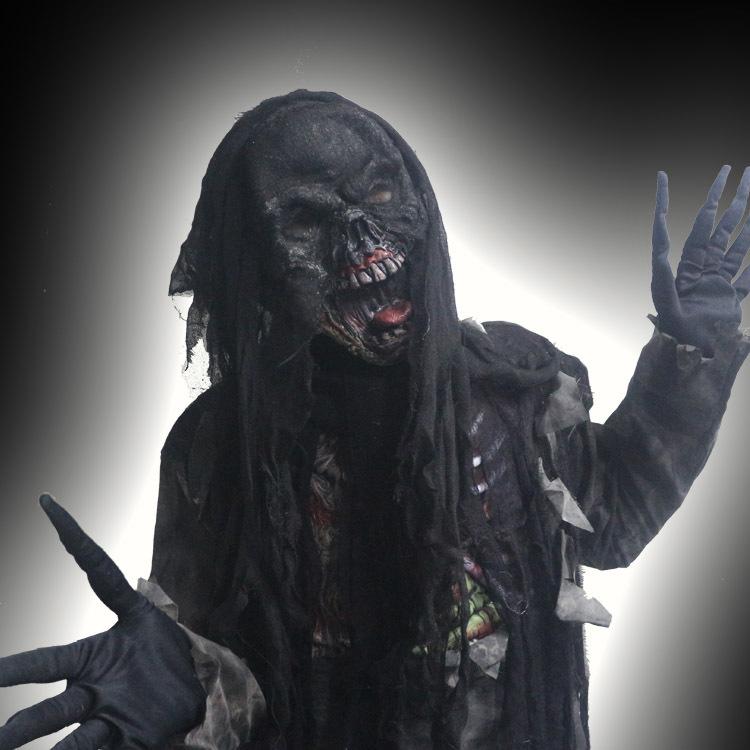 Adult Burnt Zombie Costume Ball Party Outfit Scary Halloween Costume Role Play and Fun